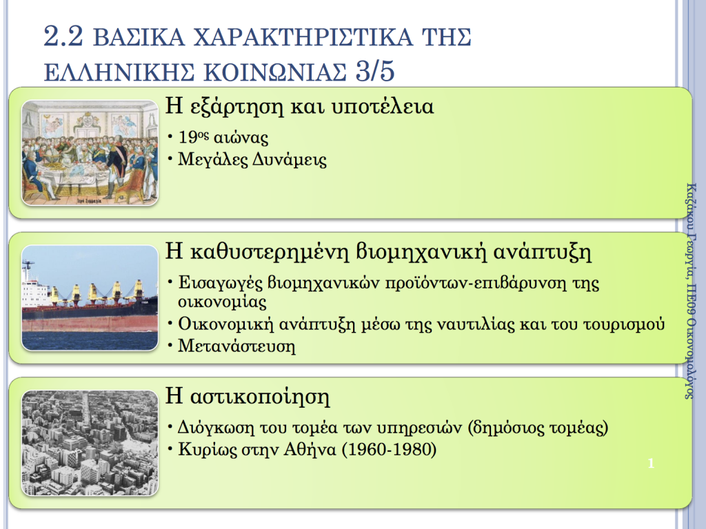 Ενότητες 2.1 και 2.2 "Τα είδη της κοινωνίας και η ελληνική κοινωνία" 2.1.2.2 1 1024x768