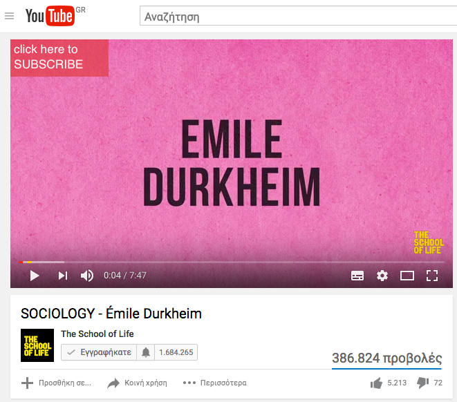 Sociology Emile Durkem